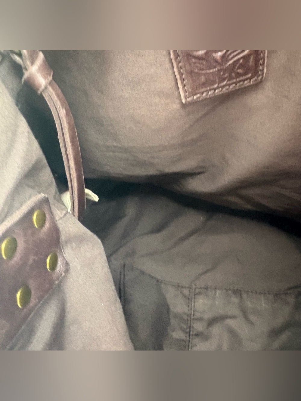 Lucky Brand Leather Whipstitch Slouchy Hobo Bag Rich Oxblood Burgundy Brown Boho - Picture 5 of 9